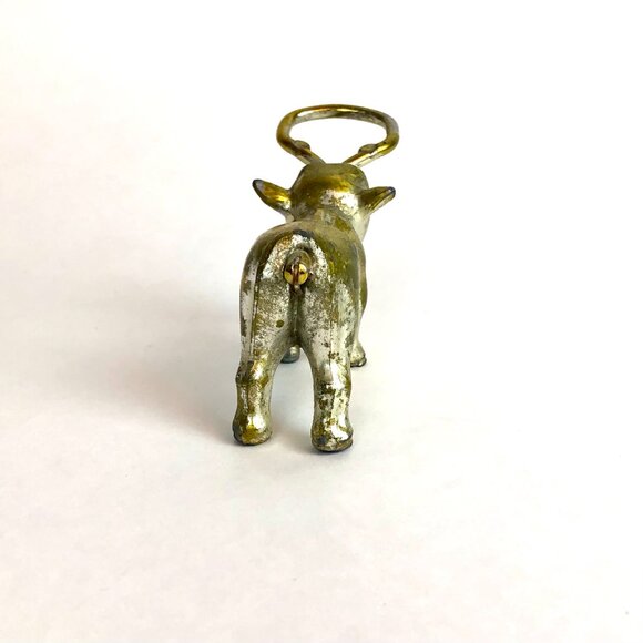Vintage 1950s Bull Bottle Opener MCM Comical Design Metal Barware - Picture 4 of 7
